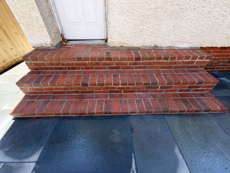 New McAvoy brick paver steps in Fishtown, and Techo Bloc slabs ...